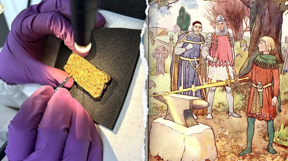 Real-life Excalibur? Man on a hike uncovers gold sword relic hidden under tree Cairns Accountant